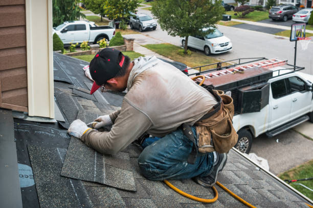 Professional Roof Replacement technician working in Spring Valley, WI